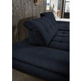ECKSOFA  in Mikrofaser Dunkelgrau  290/198 cm  - Dunkelgrau/Schwarz, Design, Textil/Metall (290/198cm) - Xora