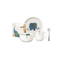 SADA DĚTSKÉHO NÁDOBÍ jemný kostní porcelán (fine bone china) keramika  - bílá/modrá, Basics, keramika - ASA