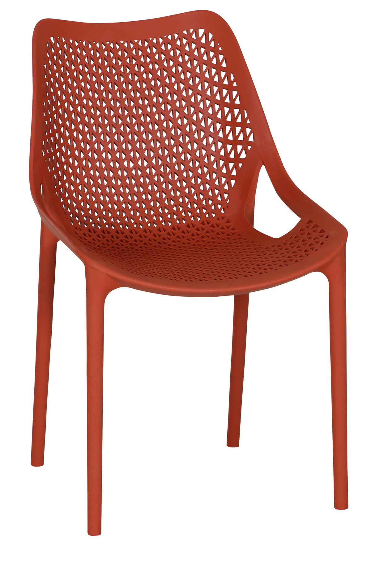 GARTENSTUHL Rot  - Rot, Basics, Kunststoff (60/81/50cm) - Siena Garden