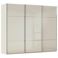 SCHWEBETÜRENSCHRANK Champagner  - Chromfarben/Champagner, Konventionell, Glas/Holzwerkstoff (242/223/68cm) - Novel