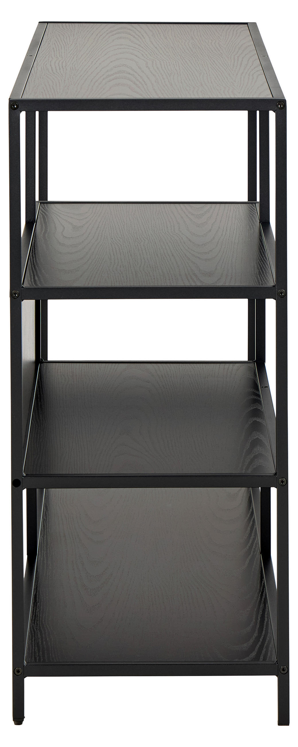 REGAL Schwarz, Eschefarben  - Eschefarben/Schwarz, MODERN, Holzwerkstoff/Metall (114/78/35cm)