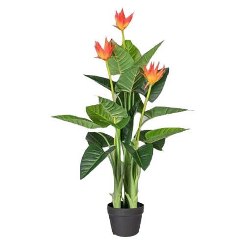 KUNSTPFLANZE 40 cm  - Schwarz/Orange, Trend, Kunststoff (40cm) - P & B