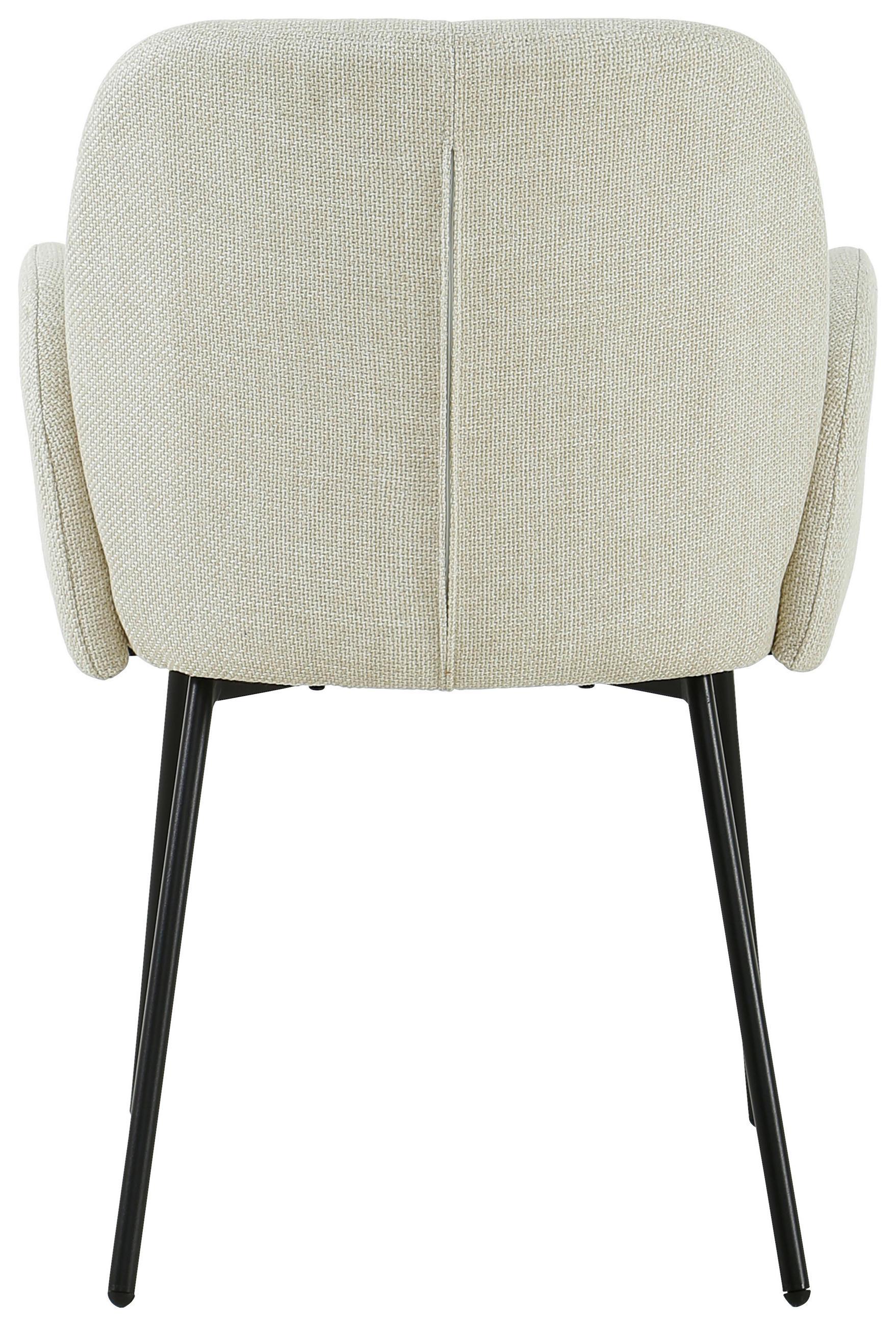 ARMLEHNSTUHL  in Eisen Leinenoptik  - Beige/Schwarz, KONVENTIONELL, Holz/Textil (62/85/64cm) - MID.YOU