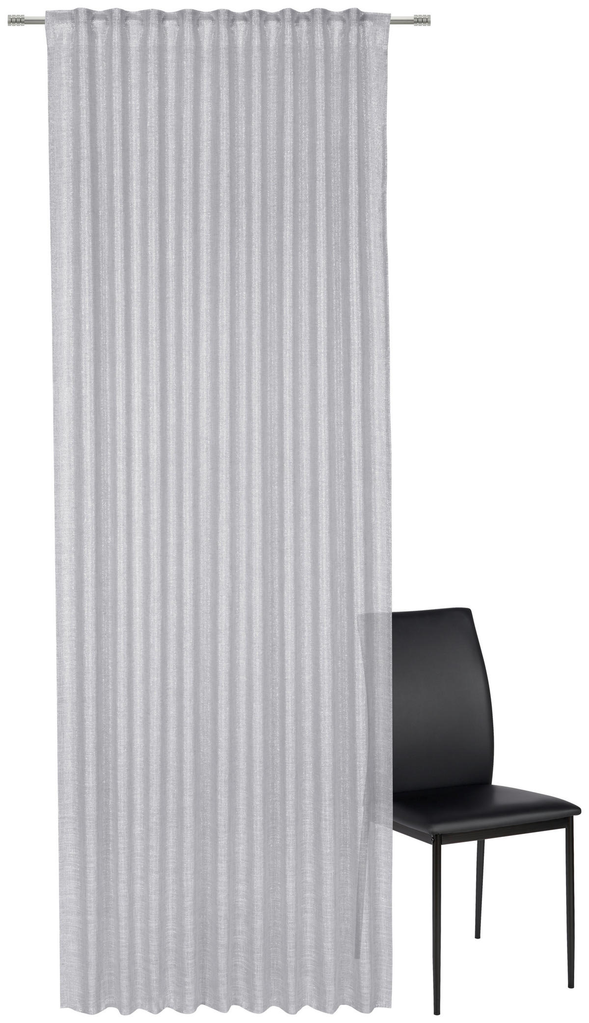 GOTOVA ZAVJESA srebrne boje  140/280 cm  - srebrne boje, Basics, tekstil (140/280cm) - Esposa