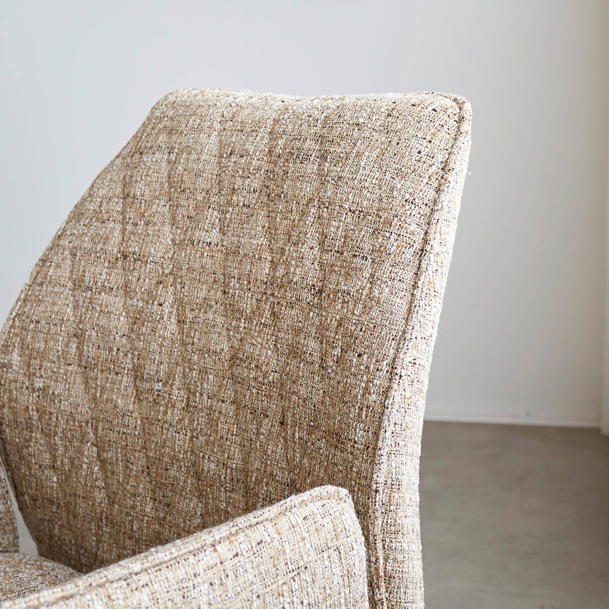 SADA STOLIČIEK S PODRÚČKAMI 2 kus - čierna/béžová, Modern, kov/textil (57,5/92/52cm) - MID.YOU