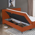 BOXBETT 160/200 cm  in Rostfarben  - Rostfarben/Schwarz, Design, Holz/Holzwerkstoff (160/200cm) - Xora