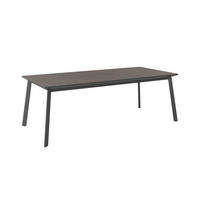 ZÁHRADNÝ STÔL, kov, sklo, 220/76/100 cm - antracitová, Modern, kov/sklo (220/76/100cm) - Ambia Garden