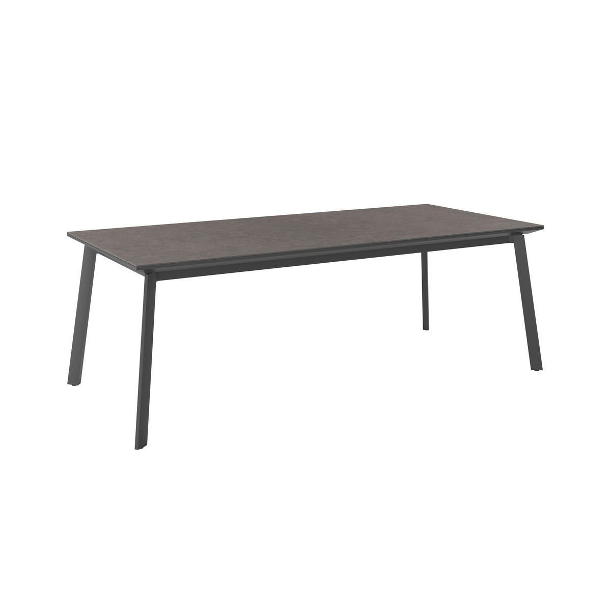 ZÁHRADNÝ STÔL, kov, sklo, 220/76/100 cm - antracitová, Modern, kov/sklo (220/76/100cm) - Ambia Garden