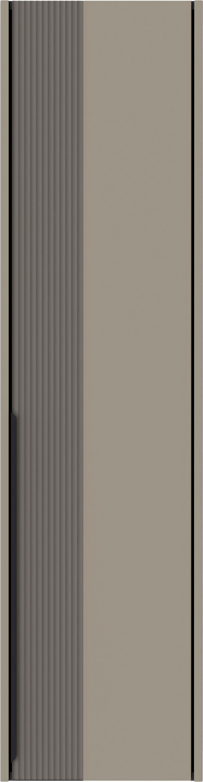GARDEROBENSCHRANK  in 43/165/34 cm  - Sandfarben/Taupe, Design, Glas/Holzwerkstoff (43/165/34cm) - Dieter Knoll
