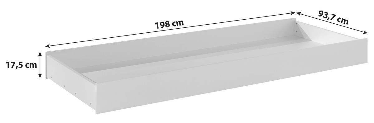 BETTKASTEN 198/17,5/93,7 cm Anthrazit  - Anthrazit, MODERN, Holzwerkstoff (198/17,5/93,7cm) - MID.YOU