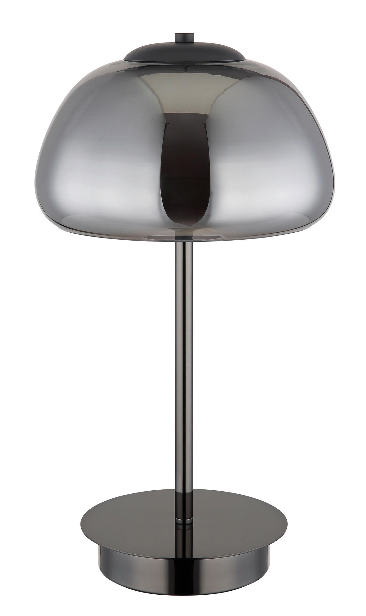 STOLNÍ LED LAMPA, dálkový ovladač, 25/46 cm  - šedá/bílá, Design, sklo (25/46cm) - Globo