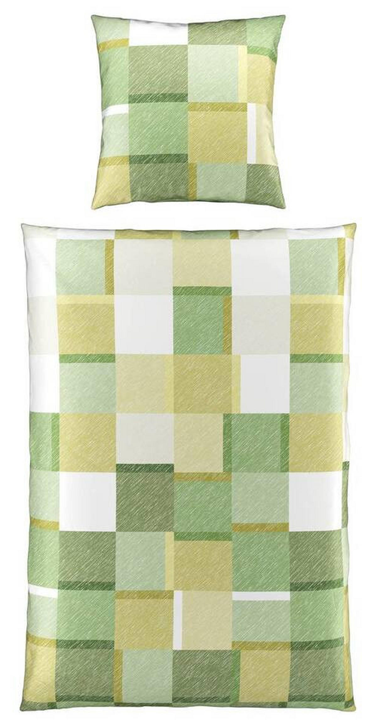WENDEBETTWÄSCHE Satin 135/200 cm  - Grün, Design, Textil (135/200cm) - Bio:Vio