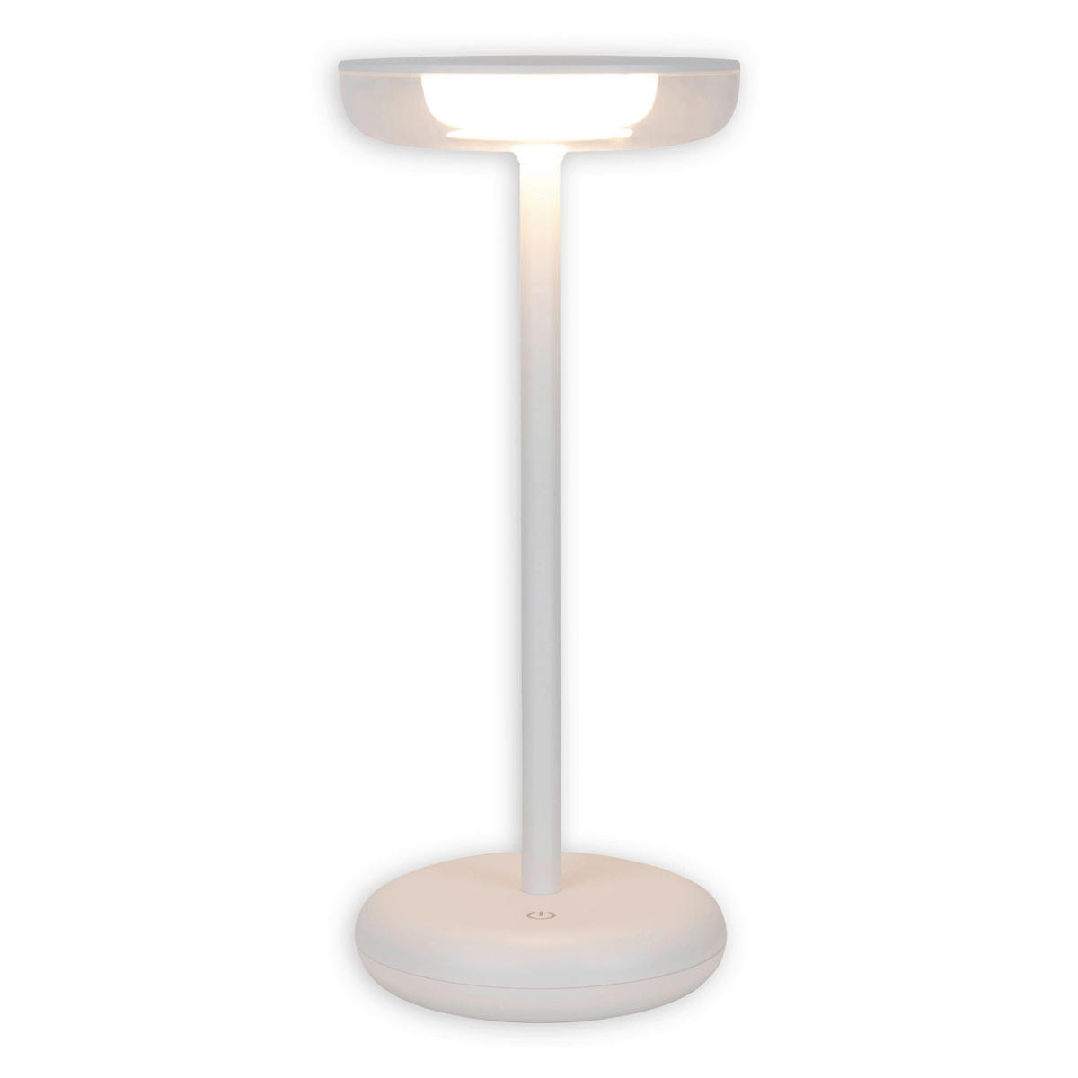 AKKU-TISCHLEUCHTE PASI 10,5/11/26 cm  - Weiß, Design, Kunststoff/Metall (10,5/11/26cm) - Näve