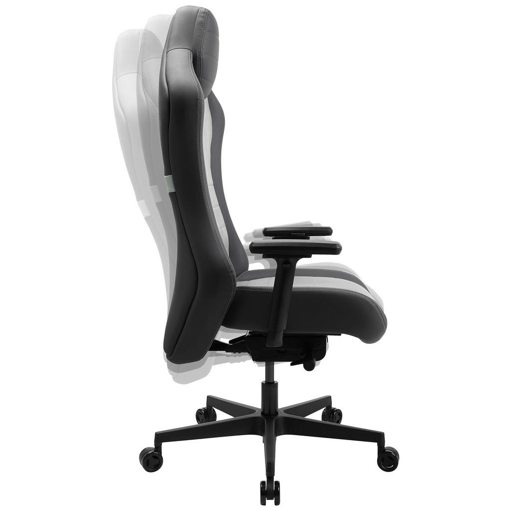Thumbnail - Topstar Gamingstuhl, Anthrazit, Grau, Türkis, Kunststoff, Textil, Metall, Drehkreuz, 70x133-142x65 cm, Made in Germany, ...