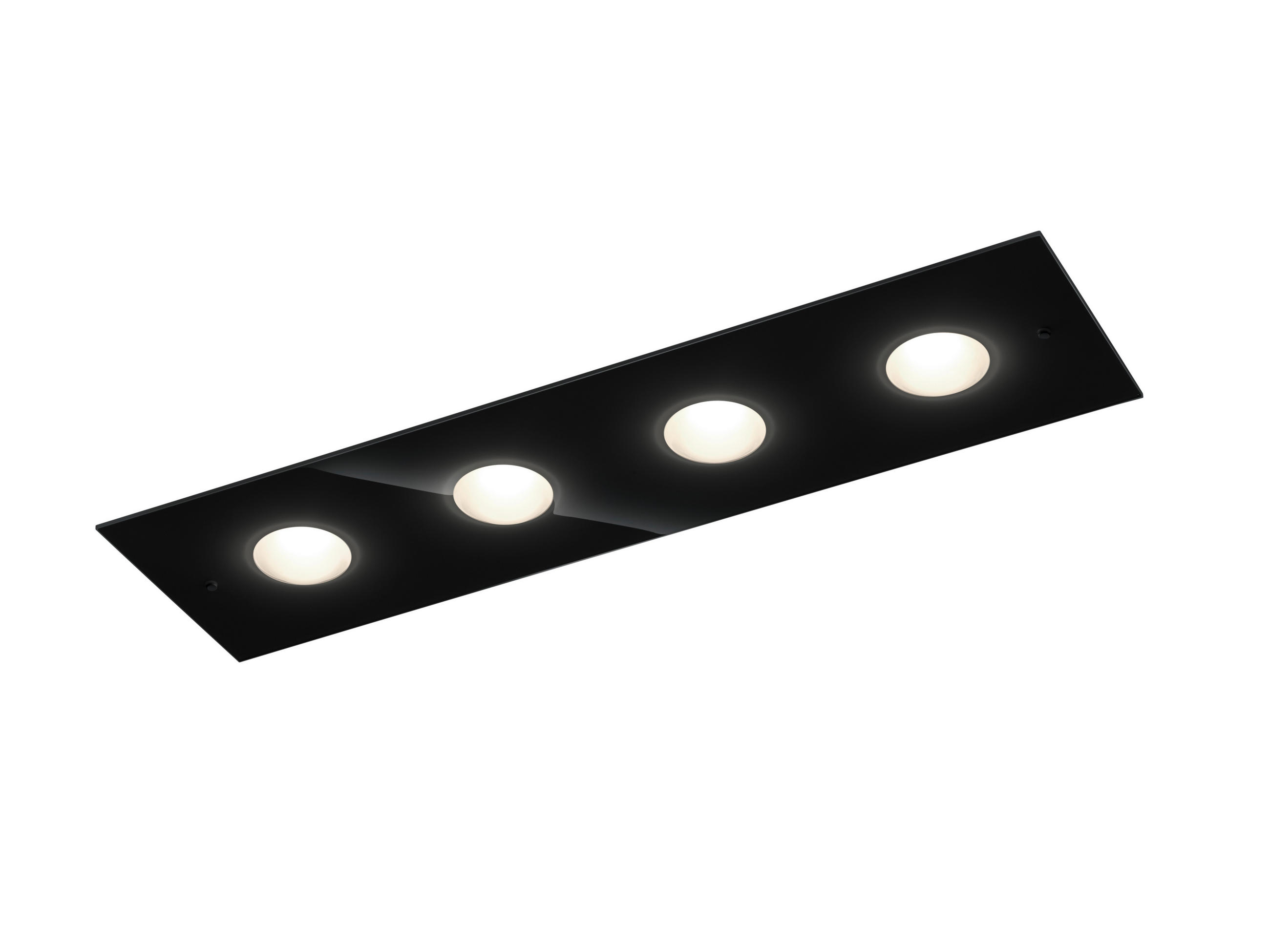 LED-DECKENLEUCHTE 75/21/5 cm   - Schwarz, Design, Metall (75/21/5cm) - Helestra