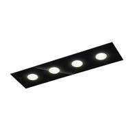 LED-DECKENLEUCHTE 75/21/5 cm   - Schwarz, Design, Metall (75/21/5cm) - Helestra