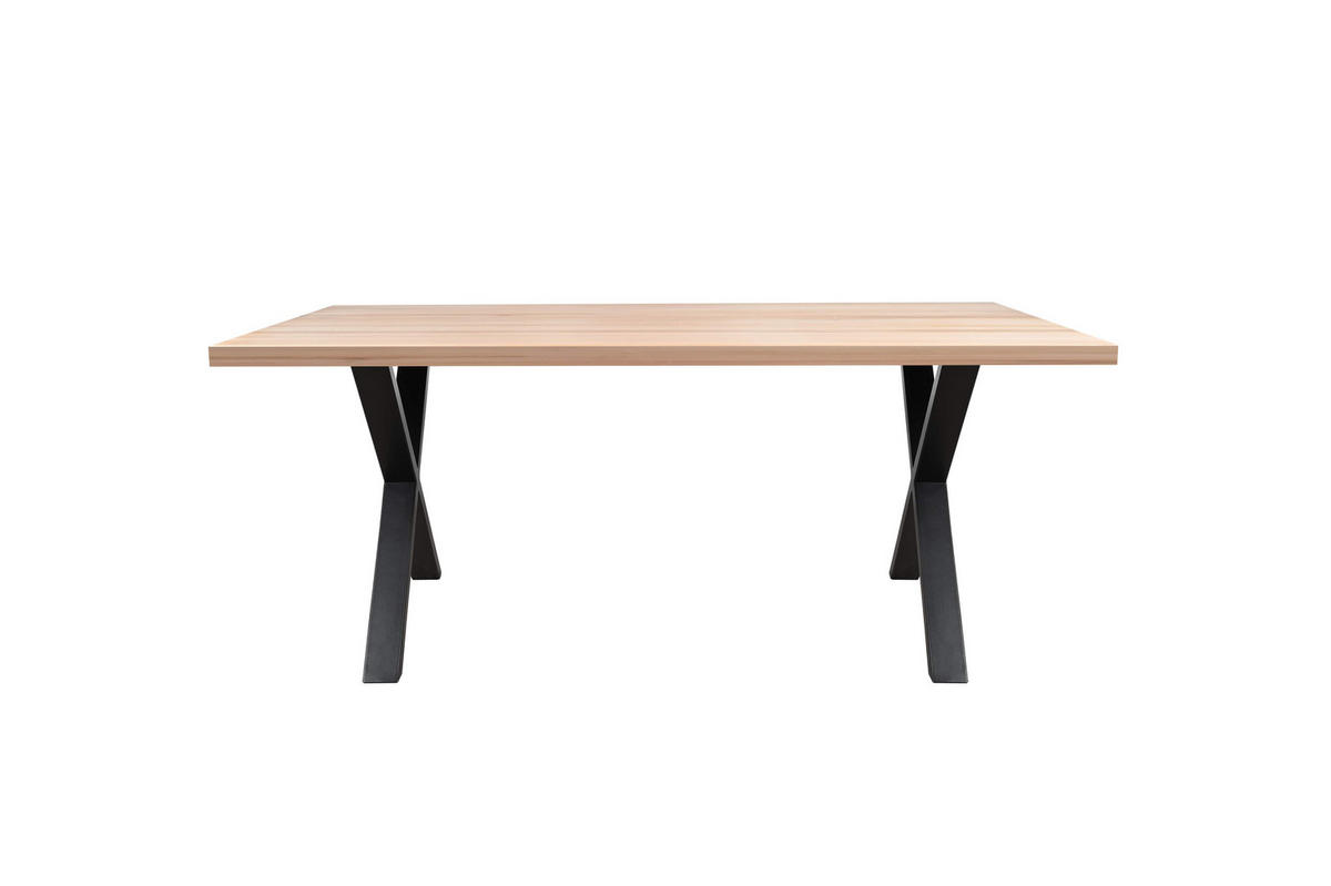 TRPEZARIJSKI STO  boja hrasta   - boja hrasta/crna, Moderno, drvo/metal (160/76/95cm) - Landscape