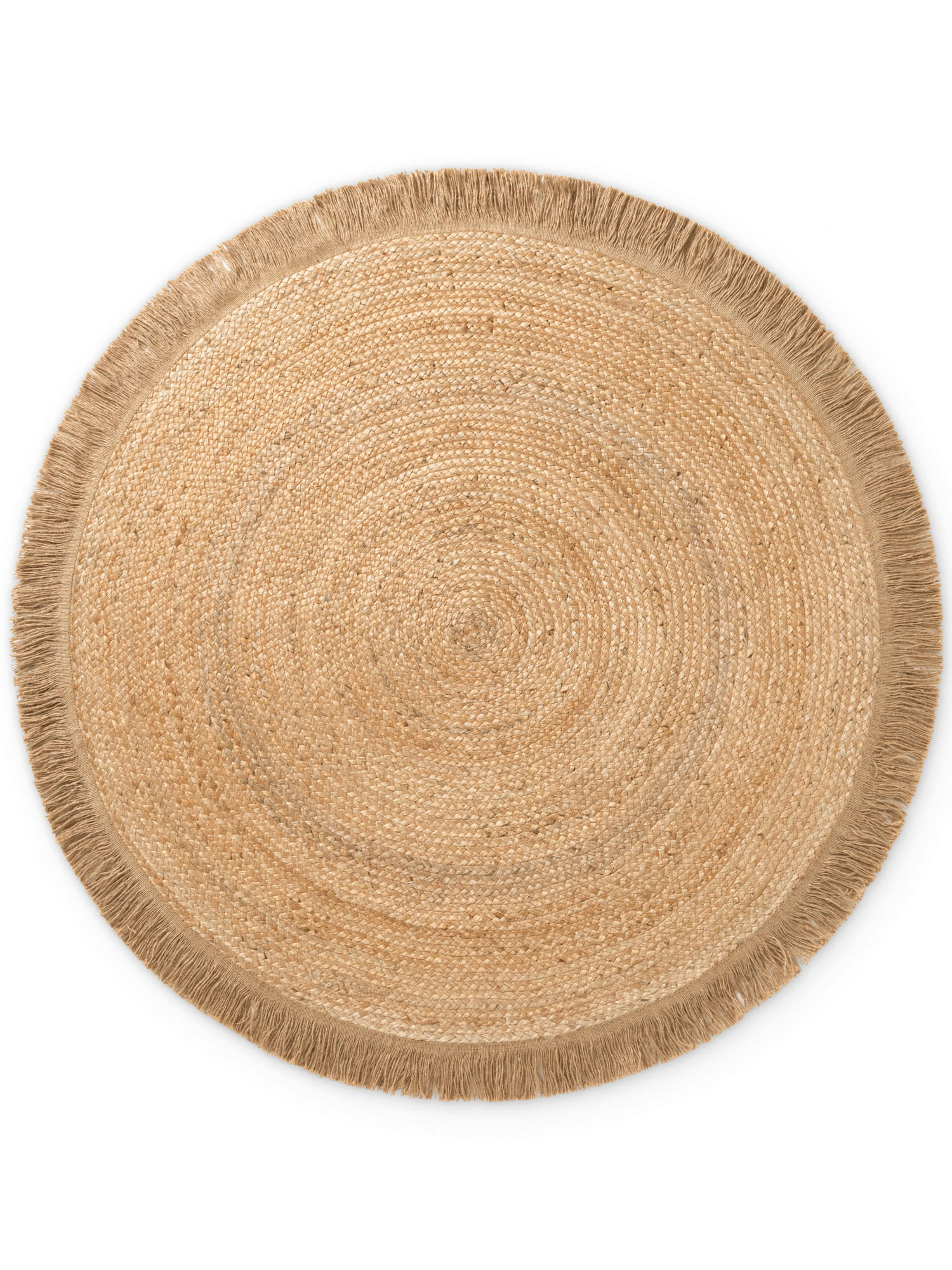 JUTETEPPICH 150 cm Jute Braided Goldbraun rund  - Goldbraun, Basics, Textil (150cm) - Hanse Home