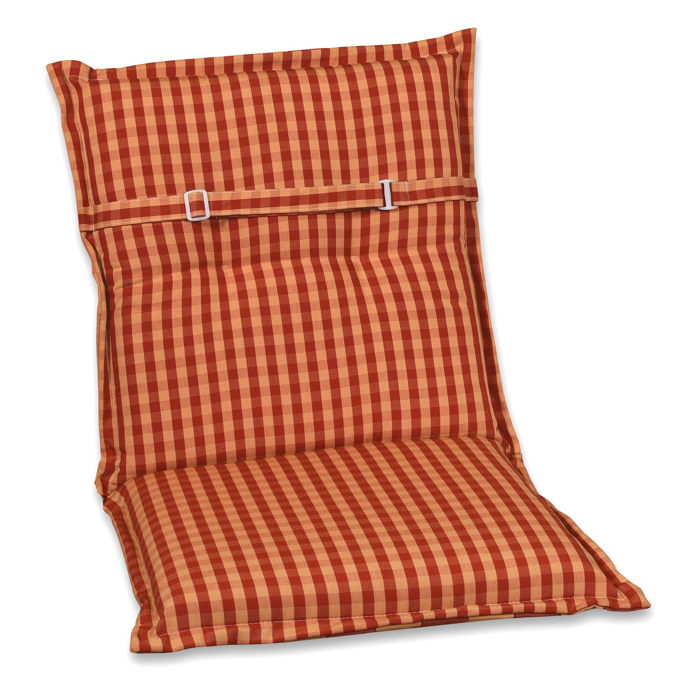 SESSELAUFLAGE Karo  - Beige/Rot, Basics, Textil (50/9/100cm)