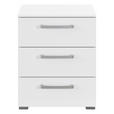 NACHTSCHRANK 50/61/42 cm  - Edelstahlfarben/Alufarben, Basics, Holzwerkstoff/Kunststoff (50/61/42cm) - Xora