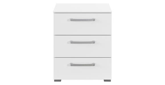 NACHTSCHRANK 50/61/42 cm  - Edelstahlfarben/Alufarben, Basics, Holzwerkstoff/Kunststoff (50/61/42cm) - Xora