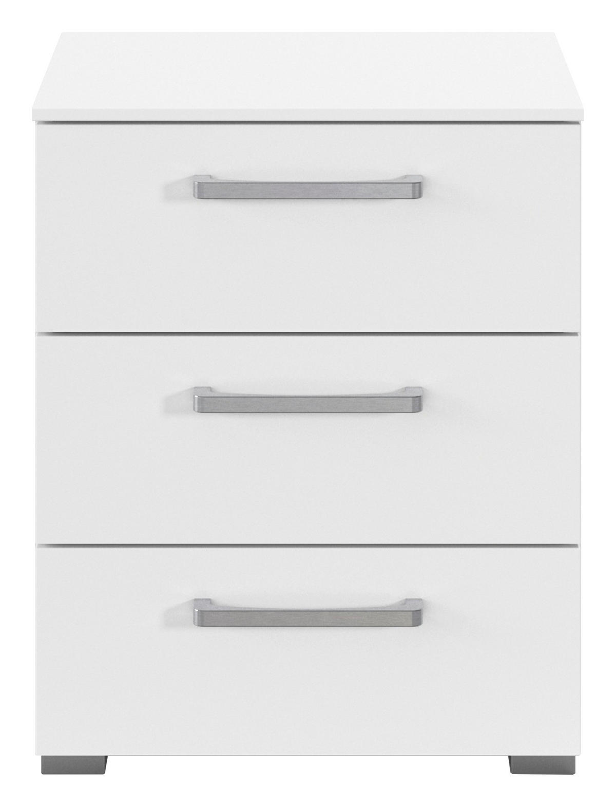 NACHTSCHRANK 50/61/42 cm  - Edelstahlfarben/Alufarben, Basics, Holzwerkstoff/Kunststoff (50/61/42cm) - Xora
