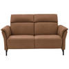 2-SITZER-SOFA in Mikrofaser Hellbraun  - Hellbraun/Schwarz, KONVENTIONELL, Textil/Metall (178/103/95cm) - Dieter Knoll