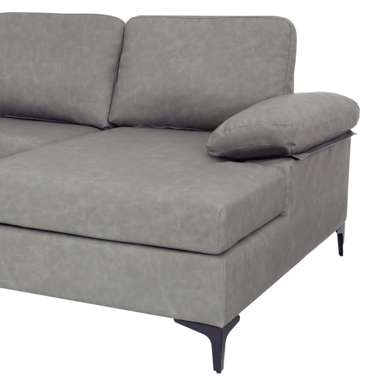 COLȚAR, textil, gri, 262/135 cm - negru/gri, Konventionell, plastic/metal (262/135cm) - MID.YOU