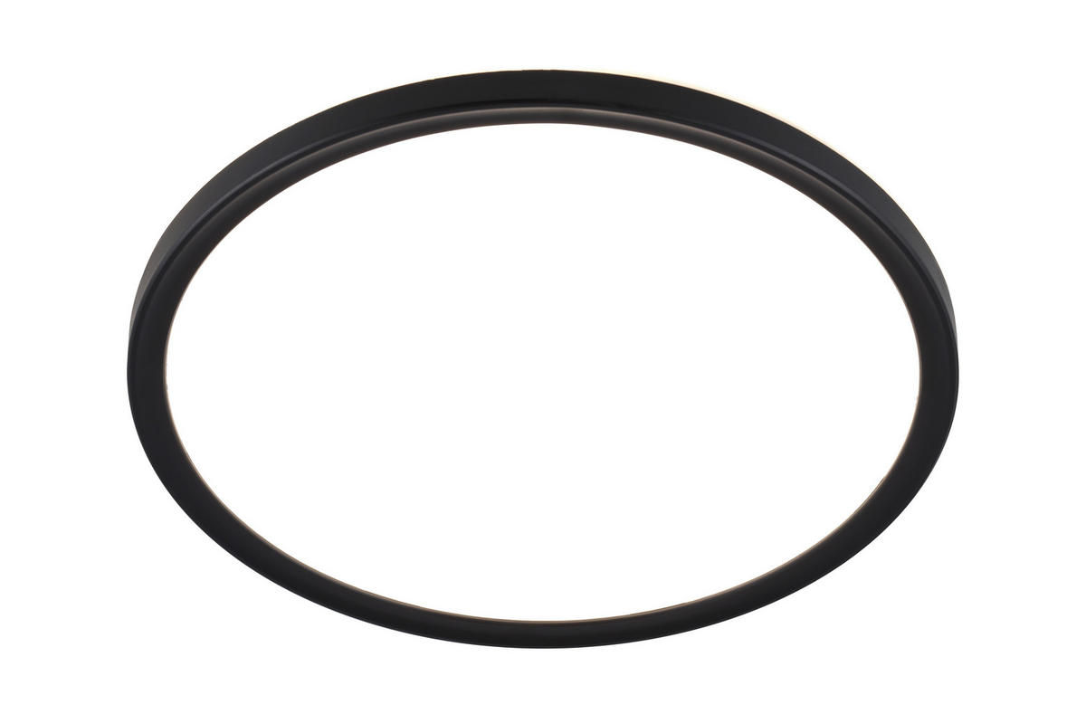 STROPNÍ LED SVÍTIDLO, 29,3/2,8 cm  - černá, Basics, plast (29,3/2,8cm) - Novel