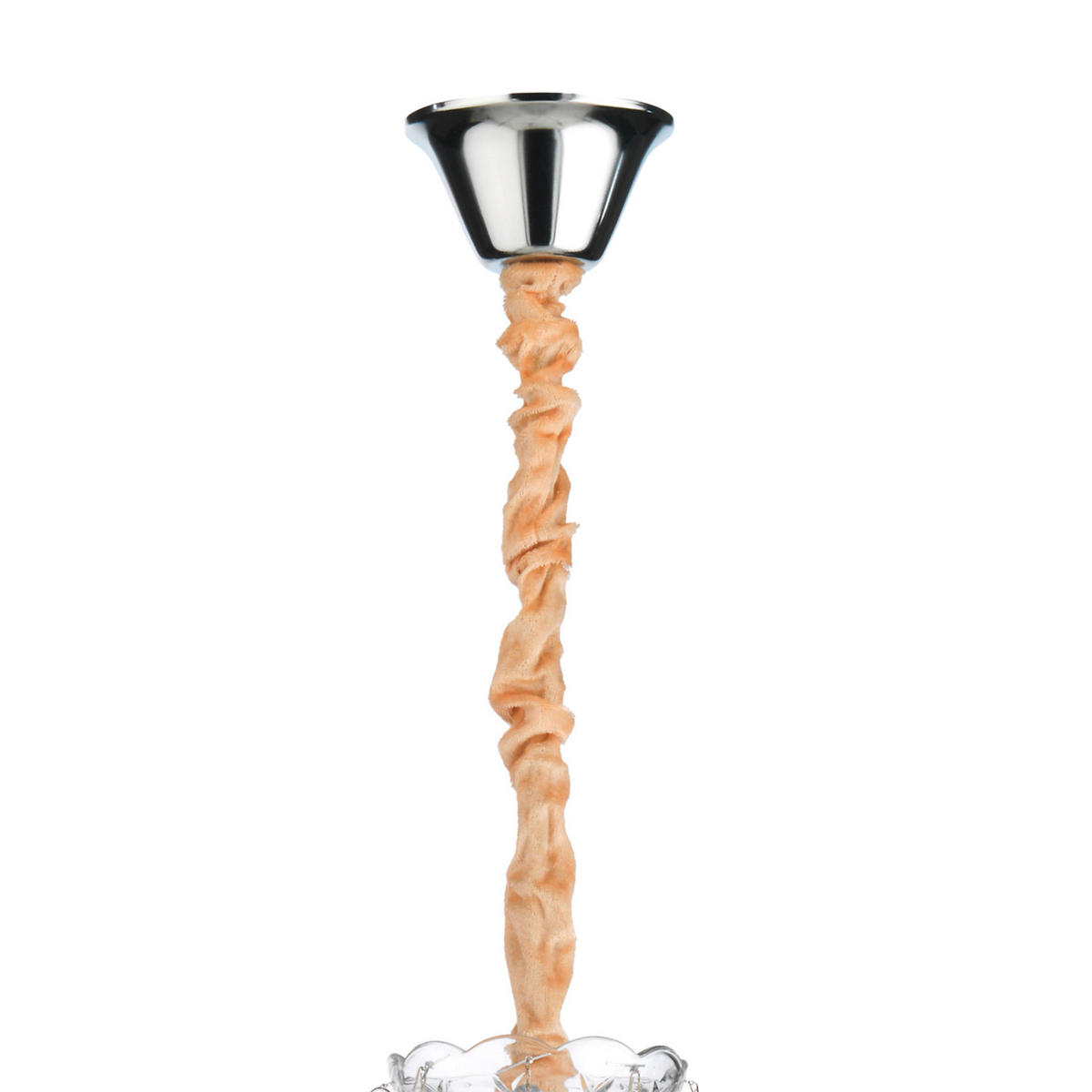KRISTALL-HÄNGELEUCHTE 75/100 cm   - Chromfarben/Transparent, KONVENTIONELL, Glas/Metall (75/100cm)