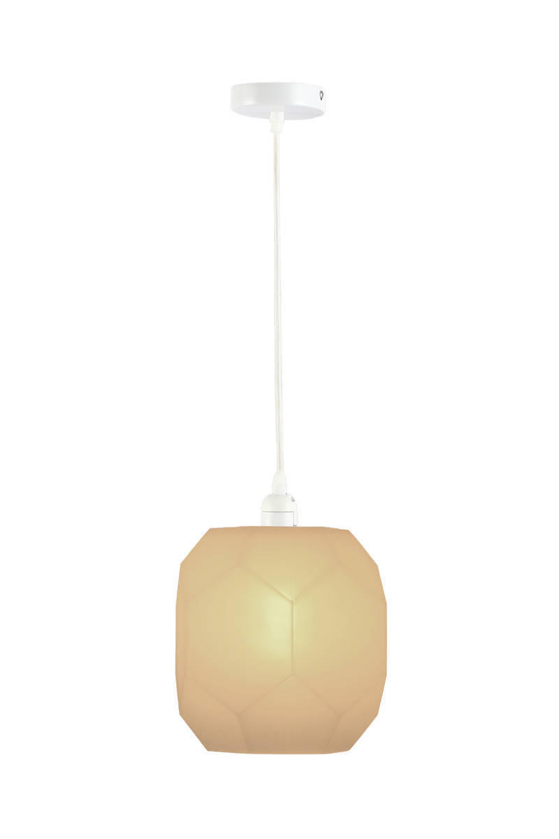 HÄNGELEUCHTE 22/30/22 cm   - Weiß, Trend, Glas (22/30/22cm) - Kayoom