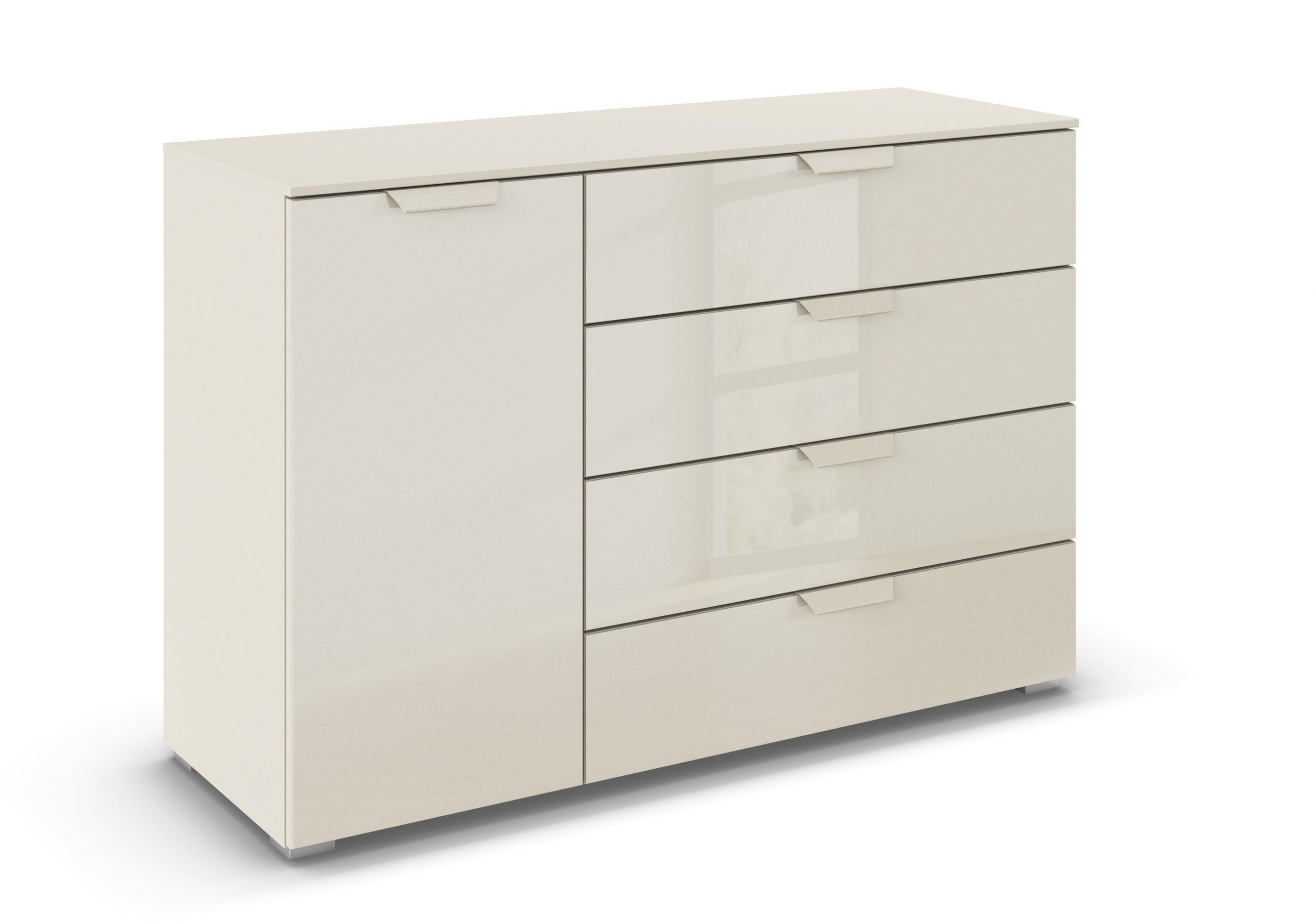 KOMMODE  in 120/81/42 cm  - Champagner, Design, Glas/Holzwerkstoff (120/81/42cm) - Carryhome