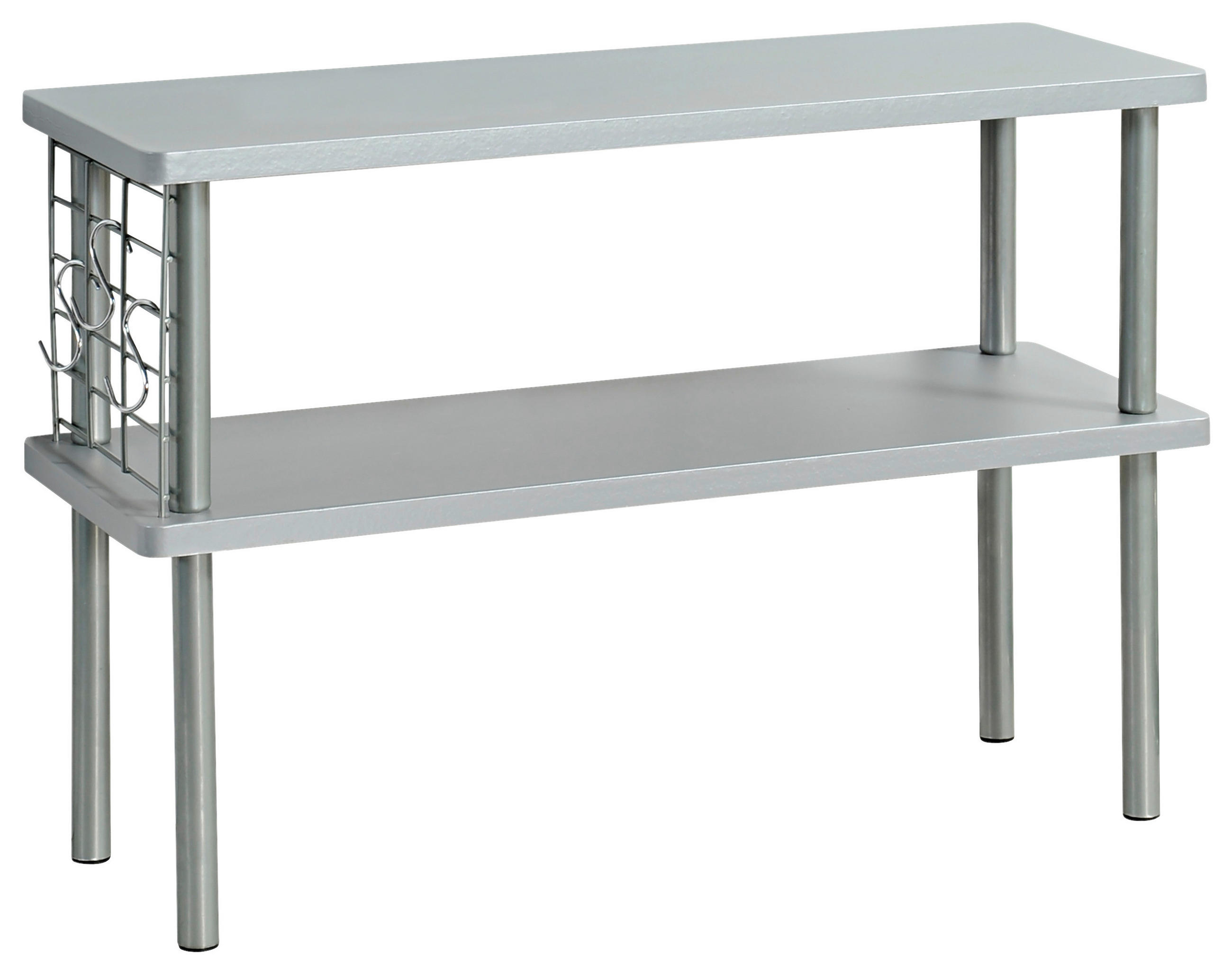 KÜCHENREGAL  - Grau, Basics, Holzwerkstoff/Metall (55/38/20cm) - Kesper