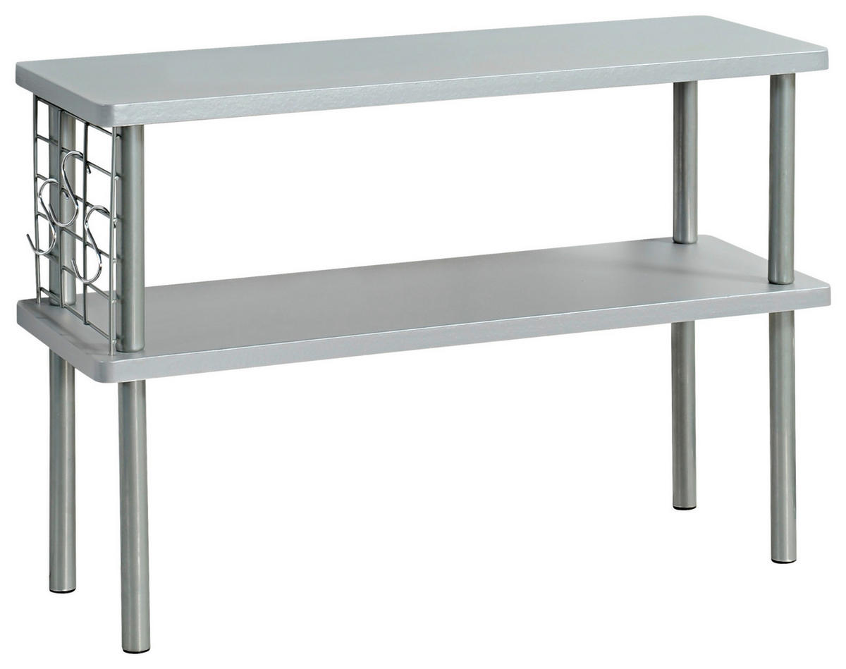 KÜCHENREGAL  - Grau, Basics, Holzwerkstoff/Metall (55/38/20cm) - Kesper