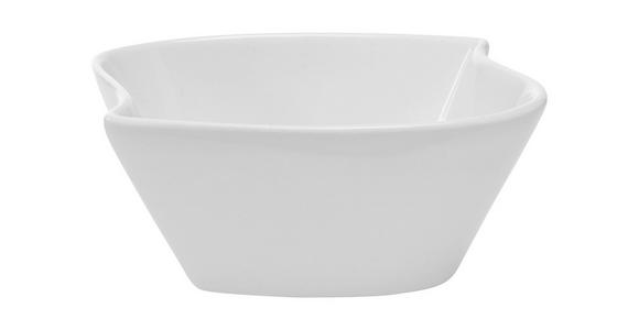 SCHÜSSEL SWING  10,8/10,2/4,3 cm  - Weiß, Basics, Keramik (10,8/10,2/4,3cm) - Novel