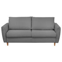 SCHLAFSOFA in Textil Dunkelgrau  - Dunkelgrau/Buchefarben, Design, Holz/Textil (195/90/102cm) - Livetastic