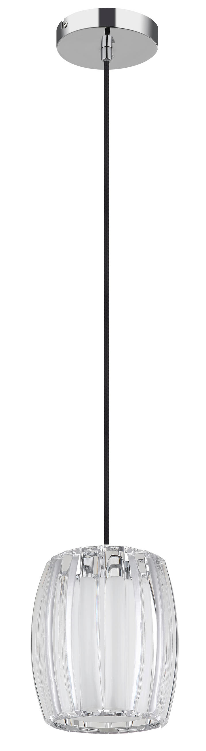 HÄNGELEUCHTE 18/120 cm  - Klar/Opal, Design, Glas/Kunststoff (18/120cm) - Globo