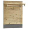 GARDEROBENPANEEL  in 80/106/27 cm  - Eichefarben/Grau, Design, Holz (80/106/27cm)