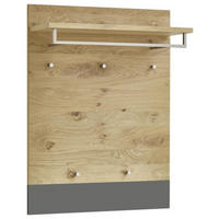 GARDEROBENPANEEL  in 80/106/27 cm  - Eichefarben/Grau, Design, Holz (80/106/27cm)