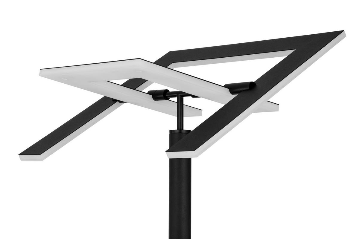 LED-DECKENFLUTER Niko 35/180 cm  - Schwarz, KONVENTIONELL, Kunststoff/Metall (35/180cm) - Dieter Knoll