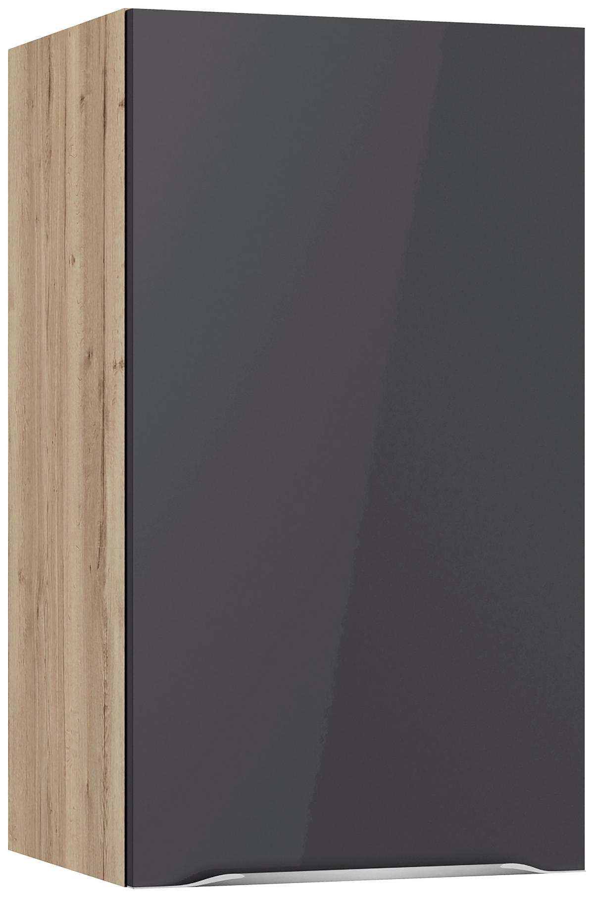 KÜCHENLEERBLOCK 270 cm   in Anthrazit, Eichefarben  - Edelstahlfarben/Eichefarben, Basics, Holzwerkstoff/Metall (270cm) - Optifit