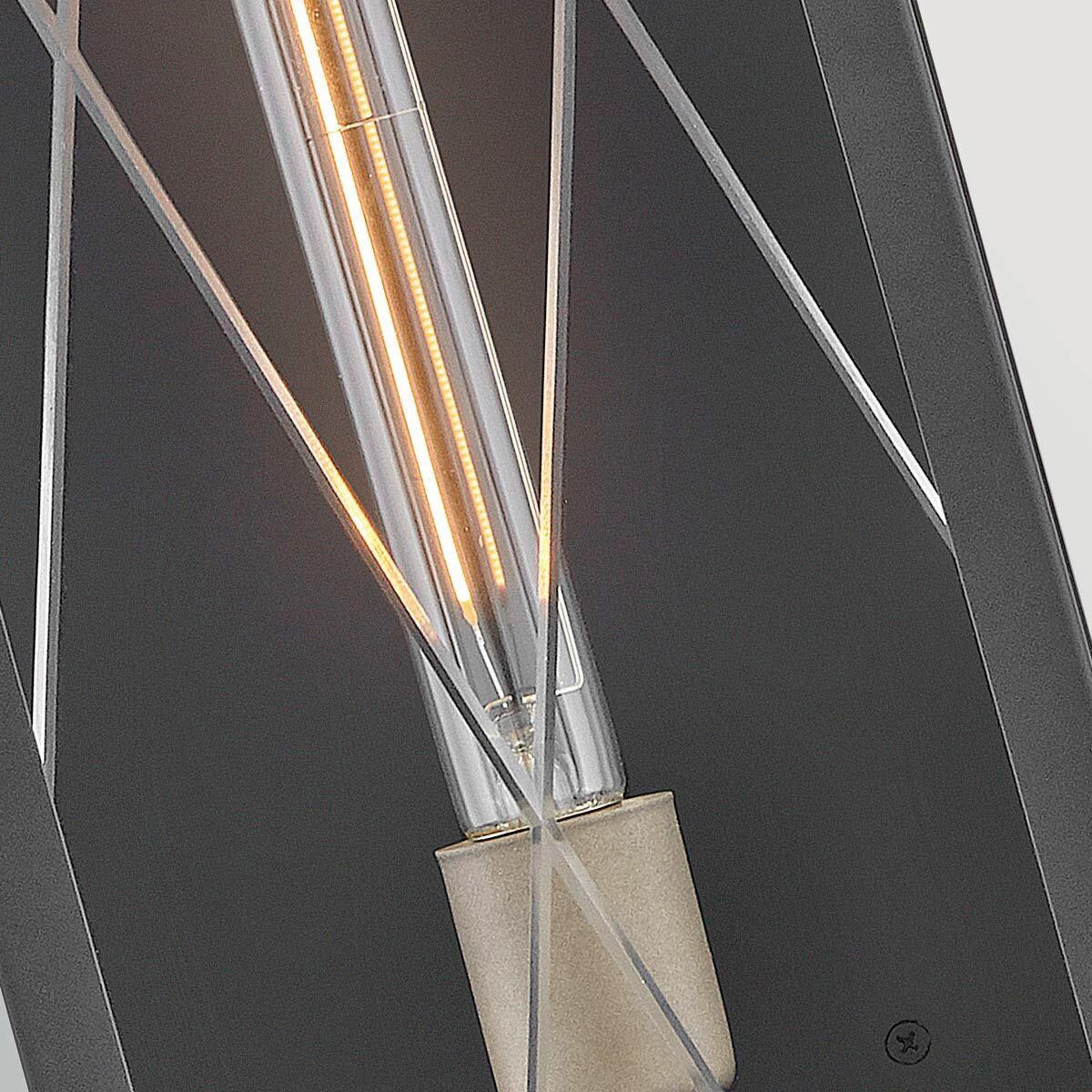 WANDLEUCHTE HINKLEY 55,9/19,1/14,7 cm  - Schwarz, Design, Glas/Metall (55,9/19,1/14,7cm) - Elstead Lighting