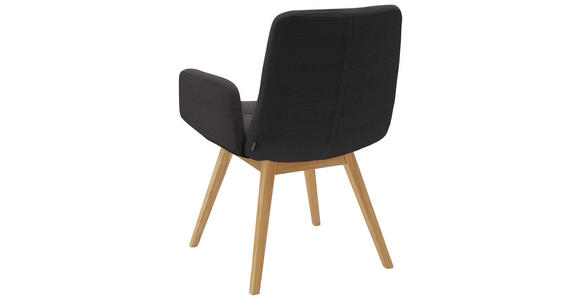 ARMLEHNSTUHL  in Cord  - Naturfarben/Mokka, Design, Holz/Textil (61/88/66cm) - Dieter Knoll