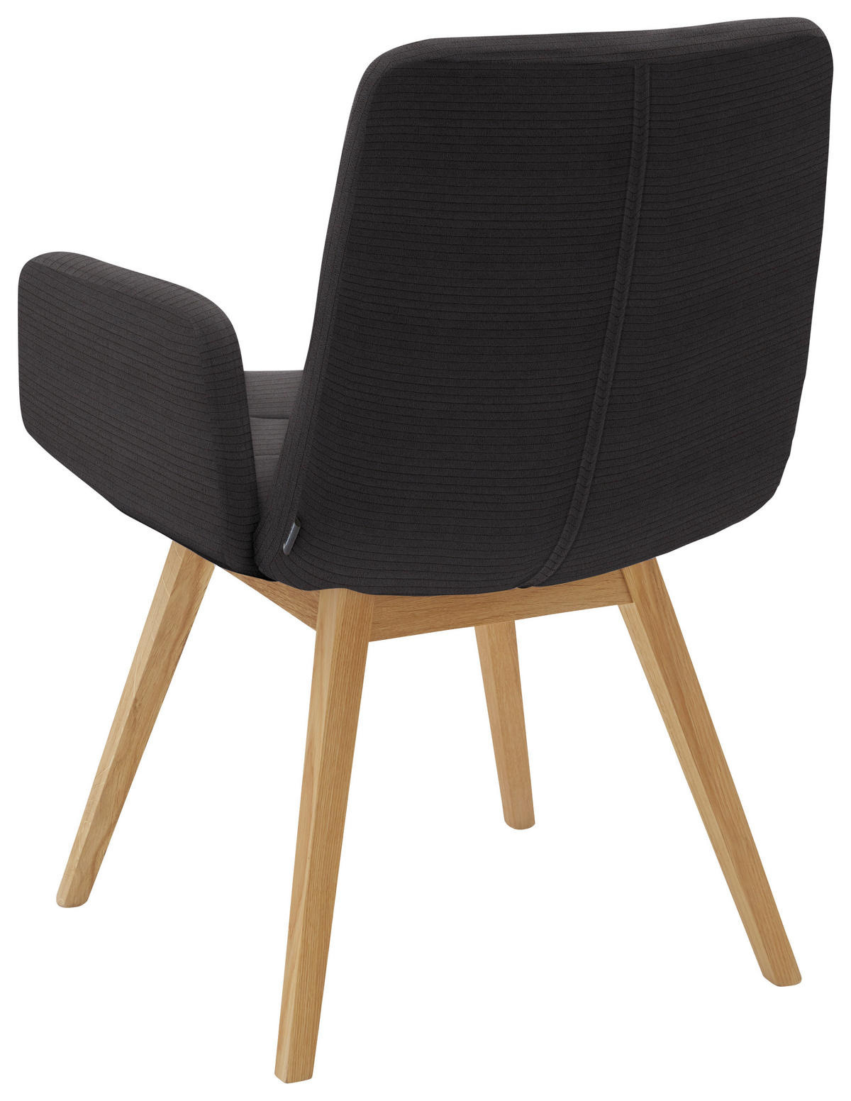 ARMLEHNSTUHL - Naturfarben/Mokka, Design, Holz/Textil (61cm) - Dieter Knoll