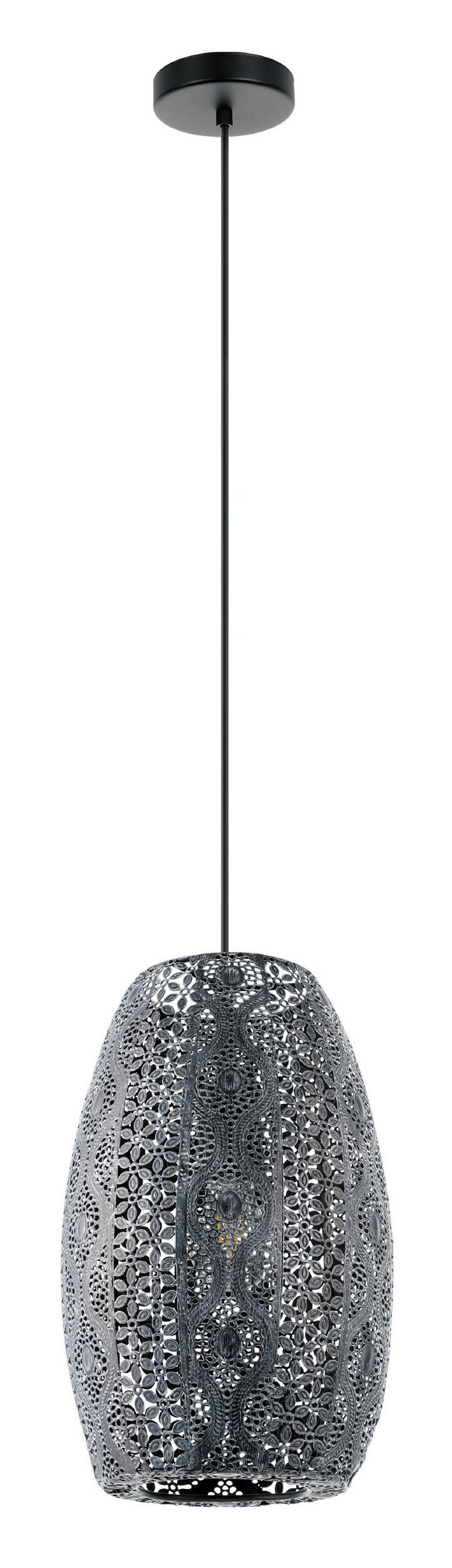 HÄNGELEUCHTE 22,5/110 cm    - Schwarz, Basics, Metall (22,5/110cm) - Eglo