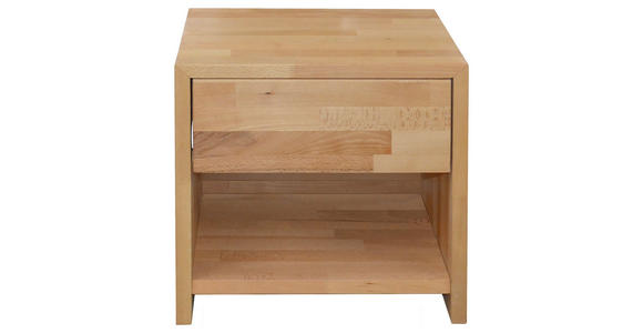 NACHTKÄSTCHEN in massiv Buche Buchefarben - Buchefarben, Natur, Holz (45/45/35cm) - Carryhome