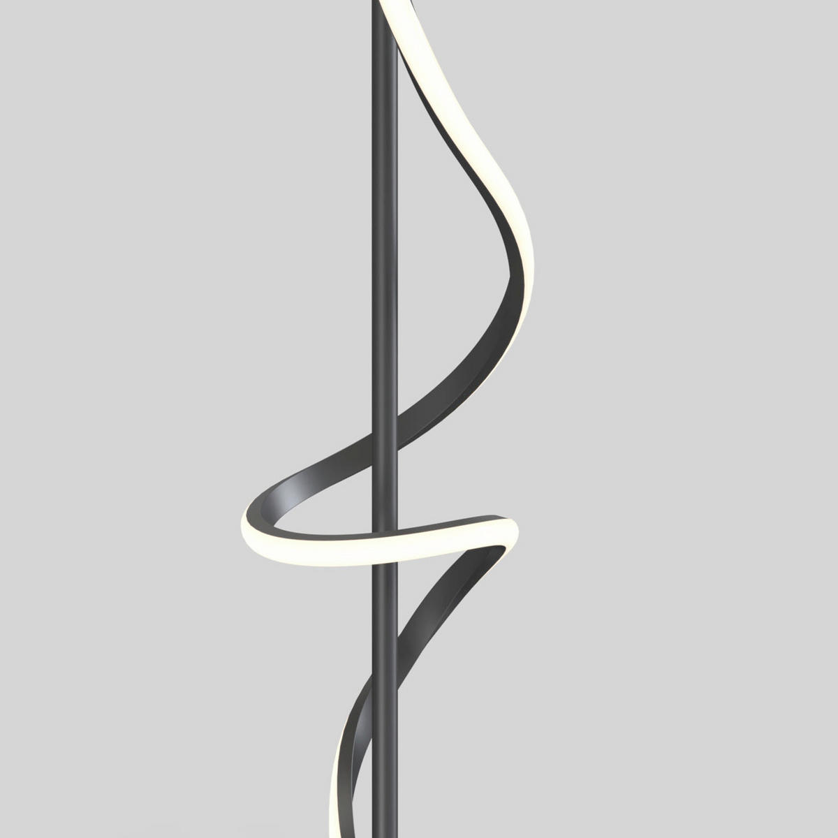 LED-TISCHLEUCHTE 20/20/80 cm   - Titanfarben/Schwarz, Design, Kunststoff/Metall (20/20/80cm)