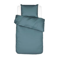 BETTWÄSCHE 2-teilig MINTE Satin 135/200 cm  - Blau, Basics, Textil (135/200cm) - Essenza