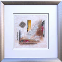 ORIGINALBILD Abstraktes  - Anthrazit/Multicolor, Basics, Holz/Papier (58/58cm)