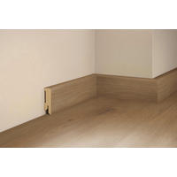 SOCKELLEISTE, Eiche Cafe Pur  - Basics, Holz (240/5/1,6cm) - Tilo